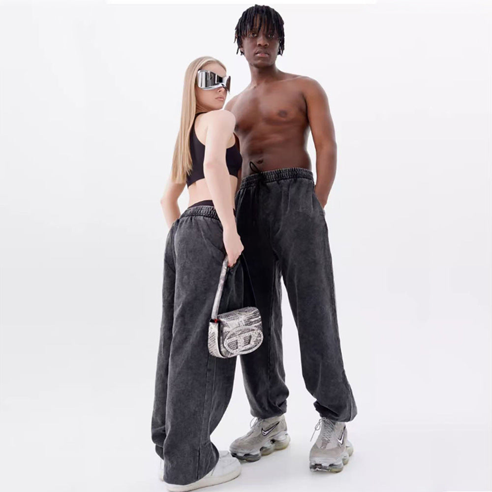 Men's Loose Urban Hoodie Set | Oversized Zip-Up Outfit