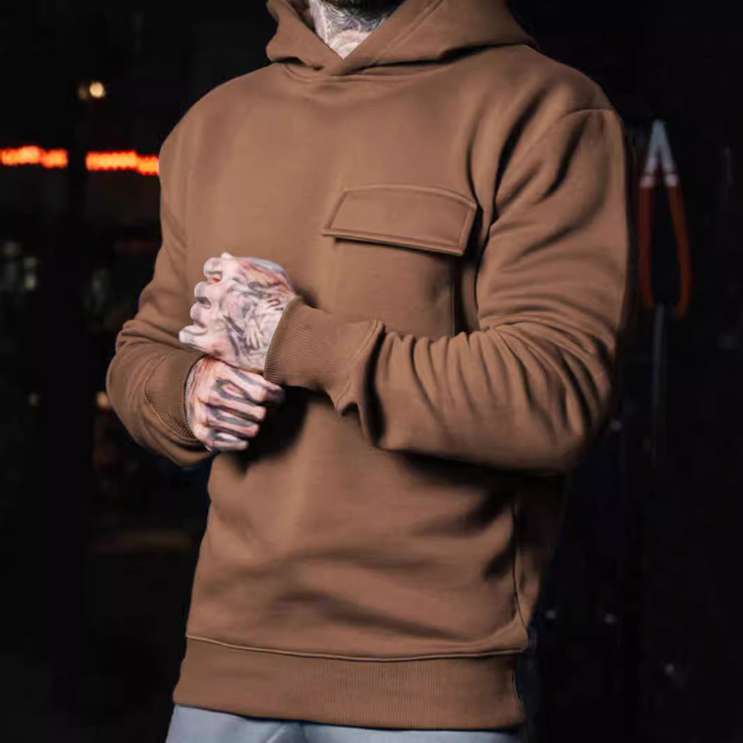 Plus Size Cotton Hooded Pullover | Casual Pocket Hoodie