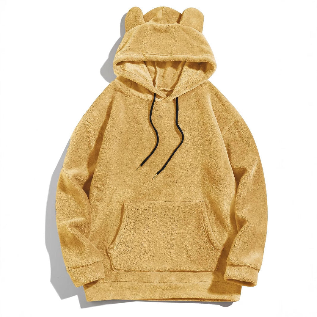 Men's Cool Fashion Coral Fleece Hoodie | Warm Pullover
