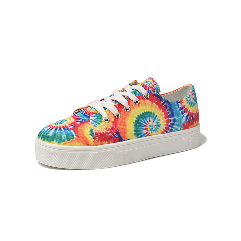 Colorful women's flat shoes