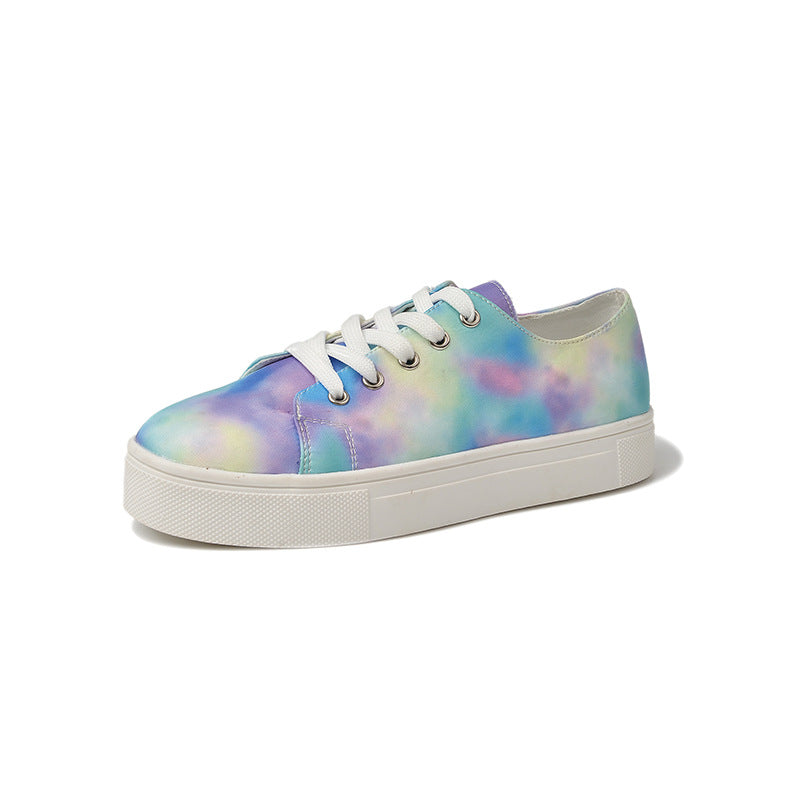 Colorful women's flat shoes