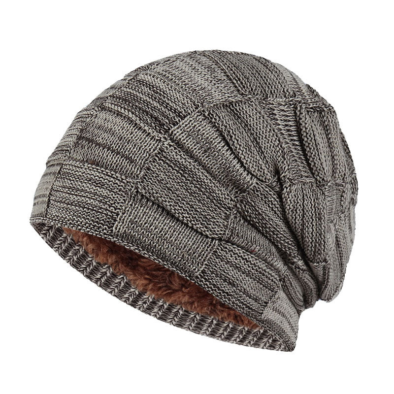 Velvet Warmth: The Fashionable Beanie Plus Velvet Knitted Hat