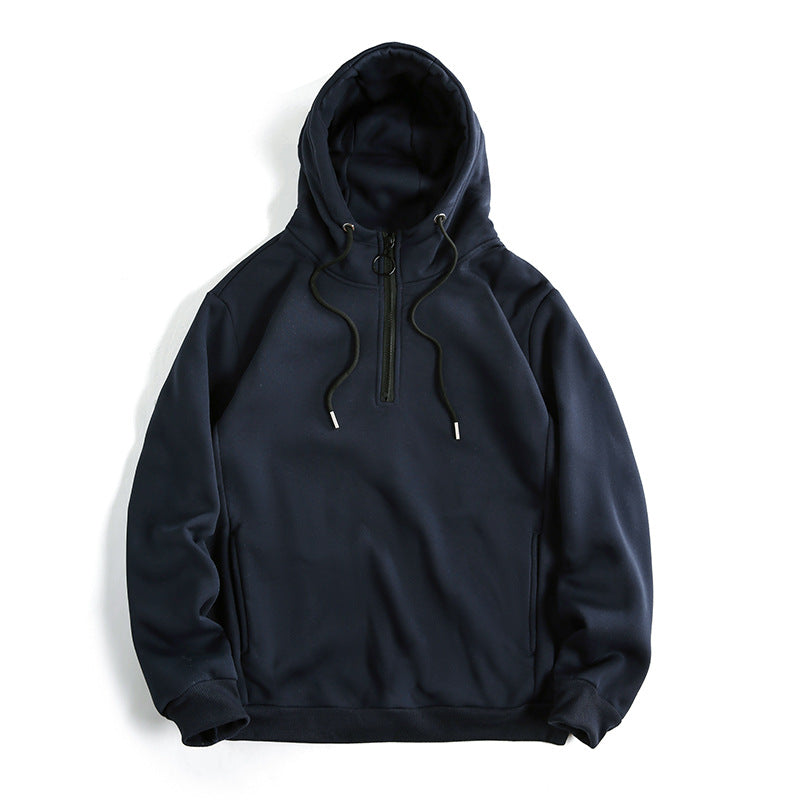 Men's Loose Casual Solid Hoodie | Essential Daily Top