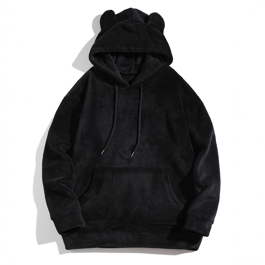 Men's Cool Fashion Coral Fleece Hoodie | Warm Pullover