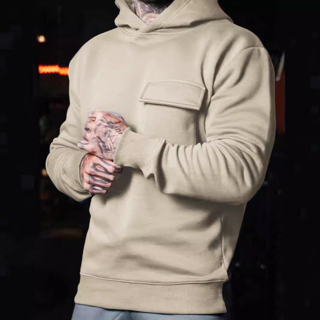 Plus Size Cotton Hooded Pullover | Casual Pocket Hoodie