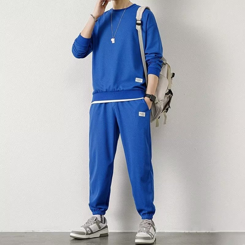 Men's Waffle Knit Leisure Set | Long Sleeve Sports Suit