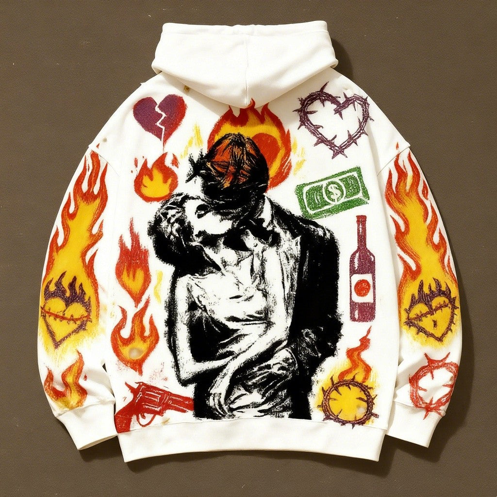 Fashion Casual Printed Sweater | Modern Graphic Pullover