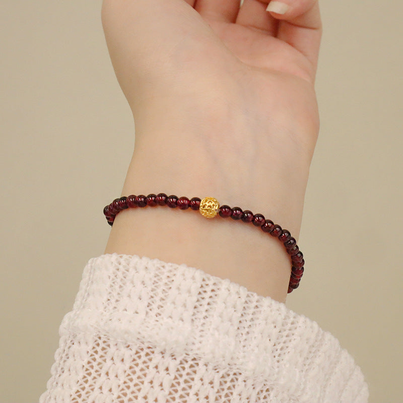 Gourd Bracelet Simple Garnet Bracelet For Women