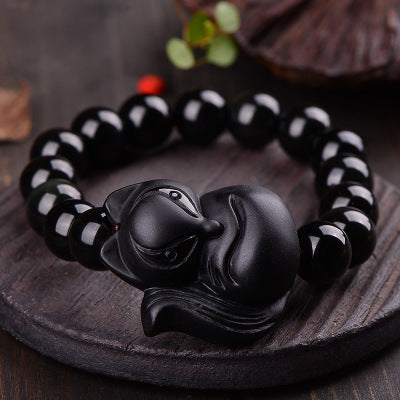 Natural Obsidian Bracelet