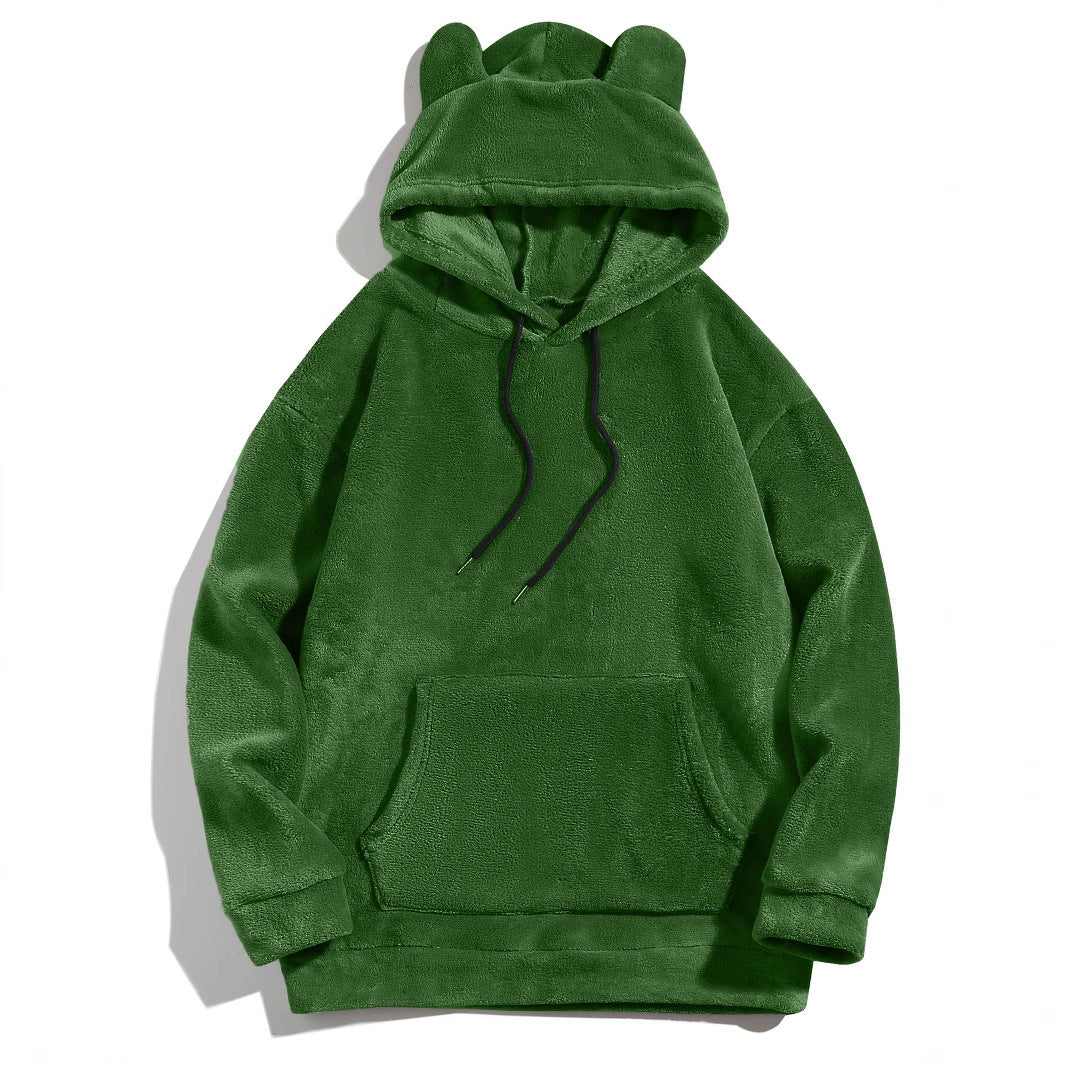 Men's Cool Fashion Coral Fleece Hoodie | Warm Pullover