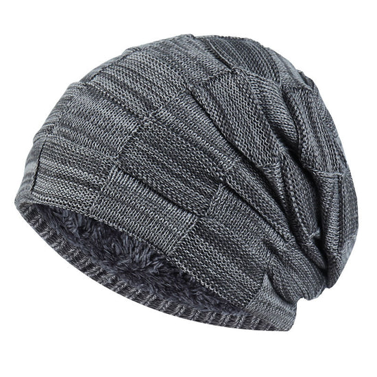 Velvet Warmth: The Fashionable Beanie Plus Velvet Knitted Hat
