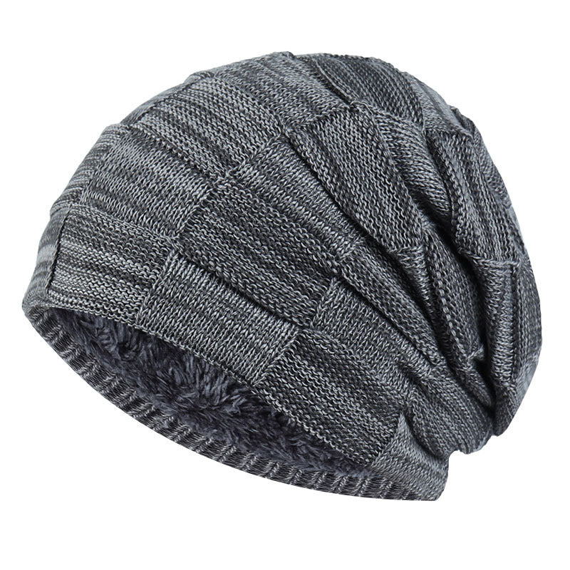 Velvet Warmth: The Fashionable Beanie Plus Velvet Knitted Hat