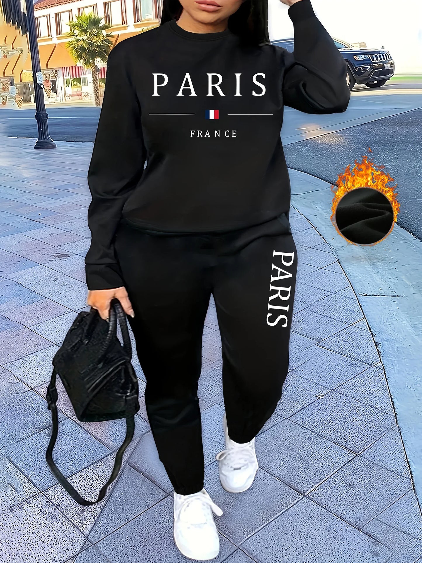 Fashionable Ladies' Casual Jogging Two-Piece Set