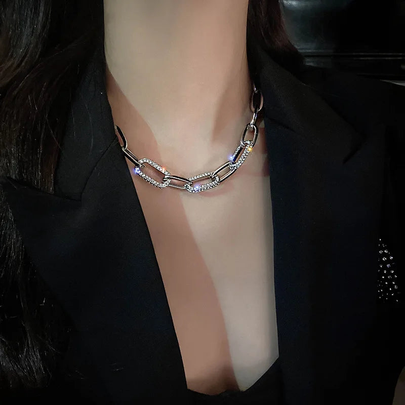 Women’s Thick Link Chain Necklace | Bold European & American Statement Jewelry