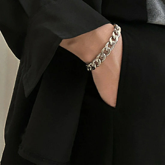 Classic Cuban Chain Bracelet: Stainless Steel Jewelry Gift