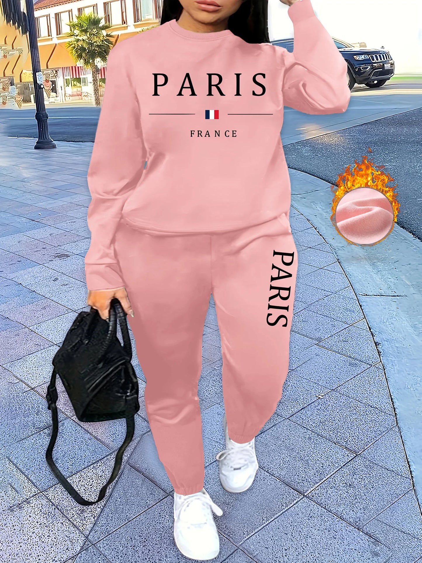 Fashionable Ladies' Casual Jogging Two-Piece Set