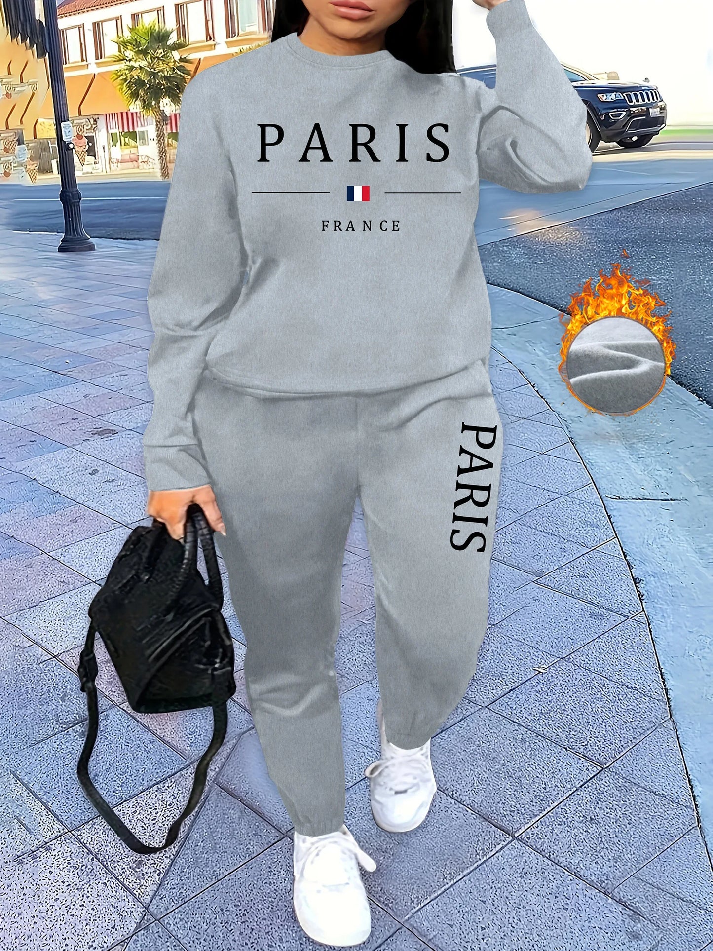 Fashionable Ladies' Casual Jogging Two-Piece Set