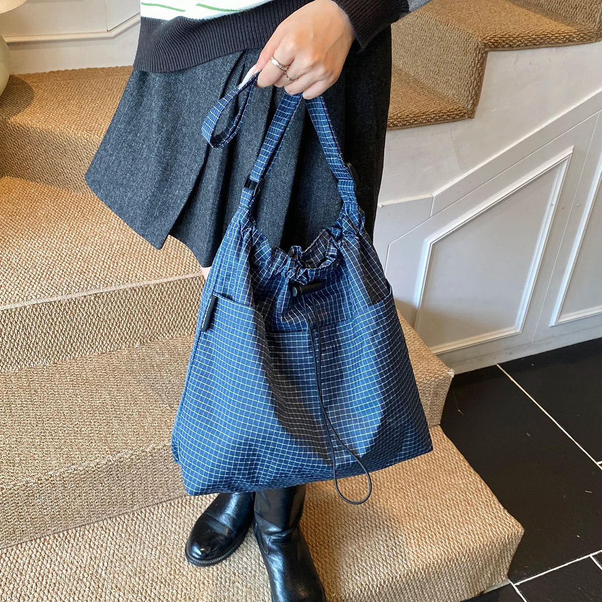 Handbags for women. Leisure big bag female 2025 new fashion cloth shoulder bag large capacity tote bag commuter messenger bag