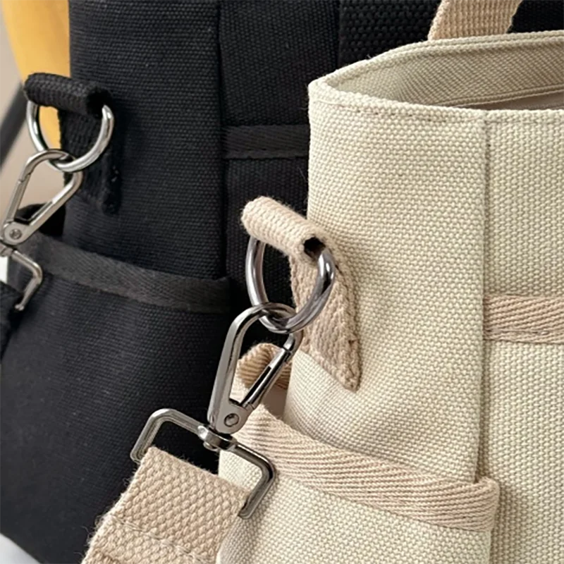 Women's Bag Multiple Pockets Shoulder Bag Large Capacity Canvas Tote Handbag For Women Daily Commuting Shopping Bag