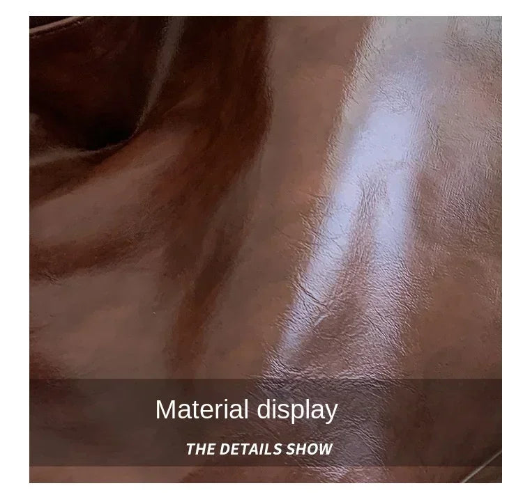 Women Casual Shoulder & Hand Tote Bag Fashion Underarm Pouch Large Capacity Soft Pu Leather Shoulder Bag Retro Crossbody Bag Casual Portable BucketBags