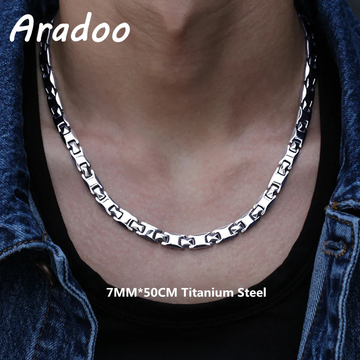 Modern Wellness: Titanium Steel Magnetic Necklace