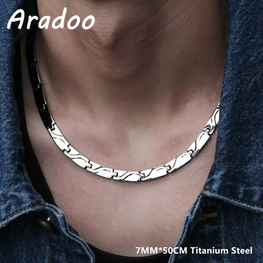 Modern Wellness: Titanium Steel Magnetic Necklace