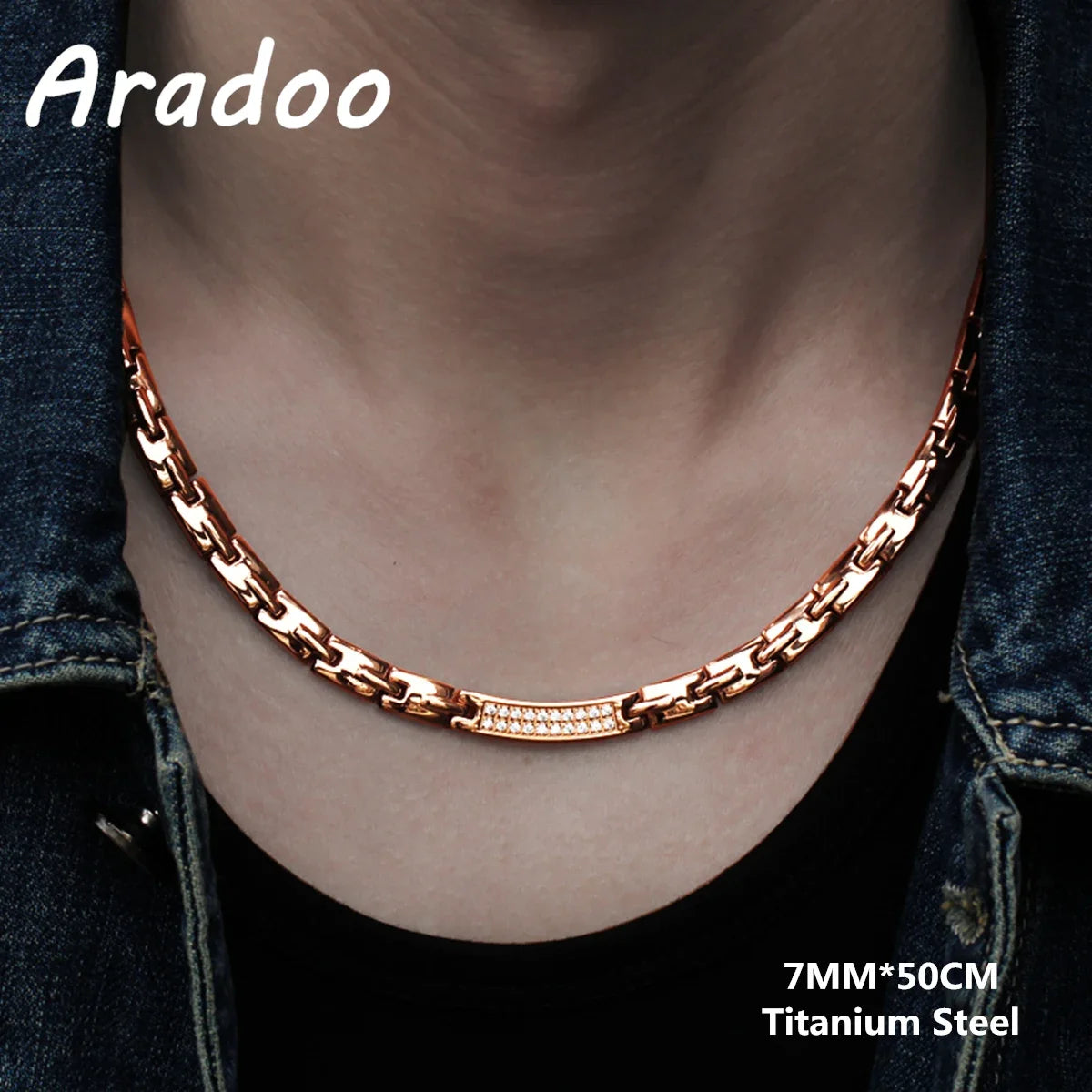 Modern Wellness: Titanium Steel Magnetic Necklace