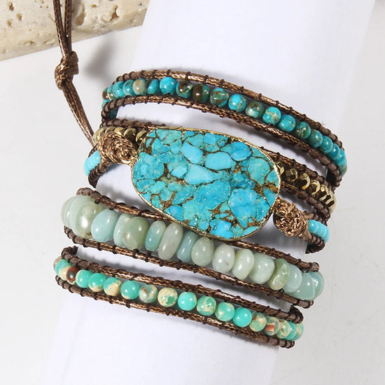 Free-Spirited Style: 5-Strand Bohemian Wrap Bracelet