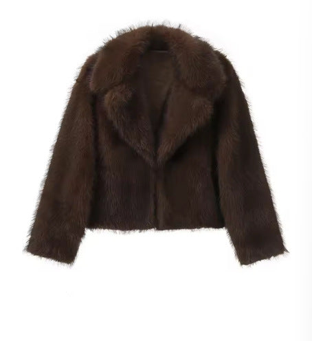 Women's Luxury Faux Fur Winter Top | Elegant Autumn Layering Piece